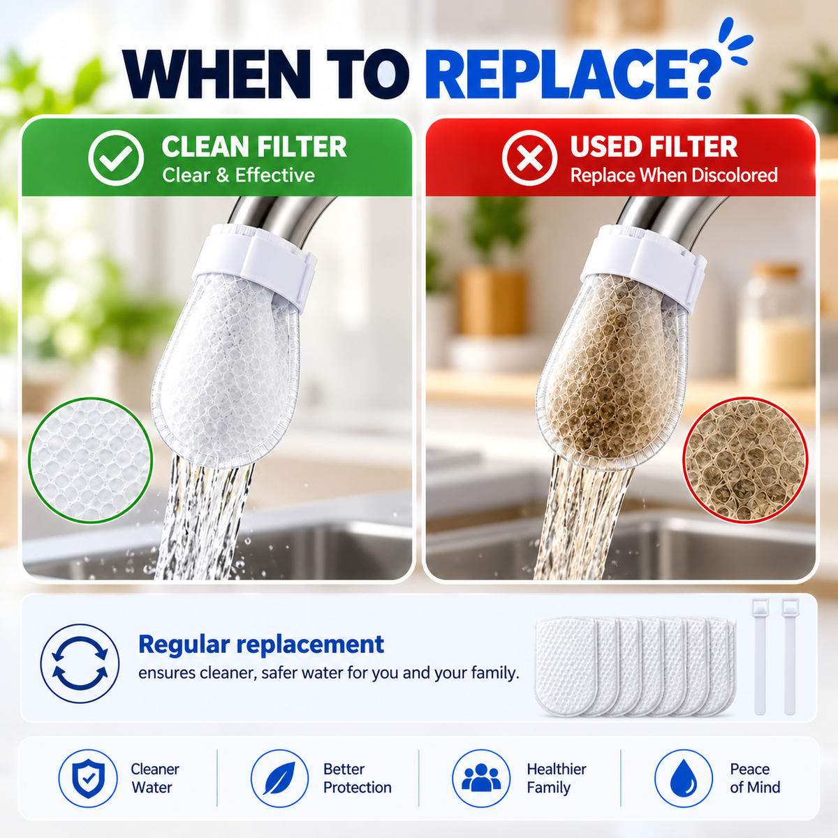 Faucet Water Filter Cotton Bags